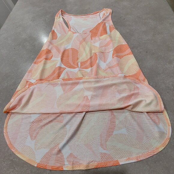JOE FRESH "Boyfriend" Women's Orange Graphic Print Sleeveless Tank/Tunic - Med - Picture 2 of 10